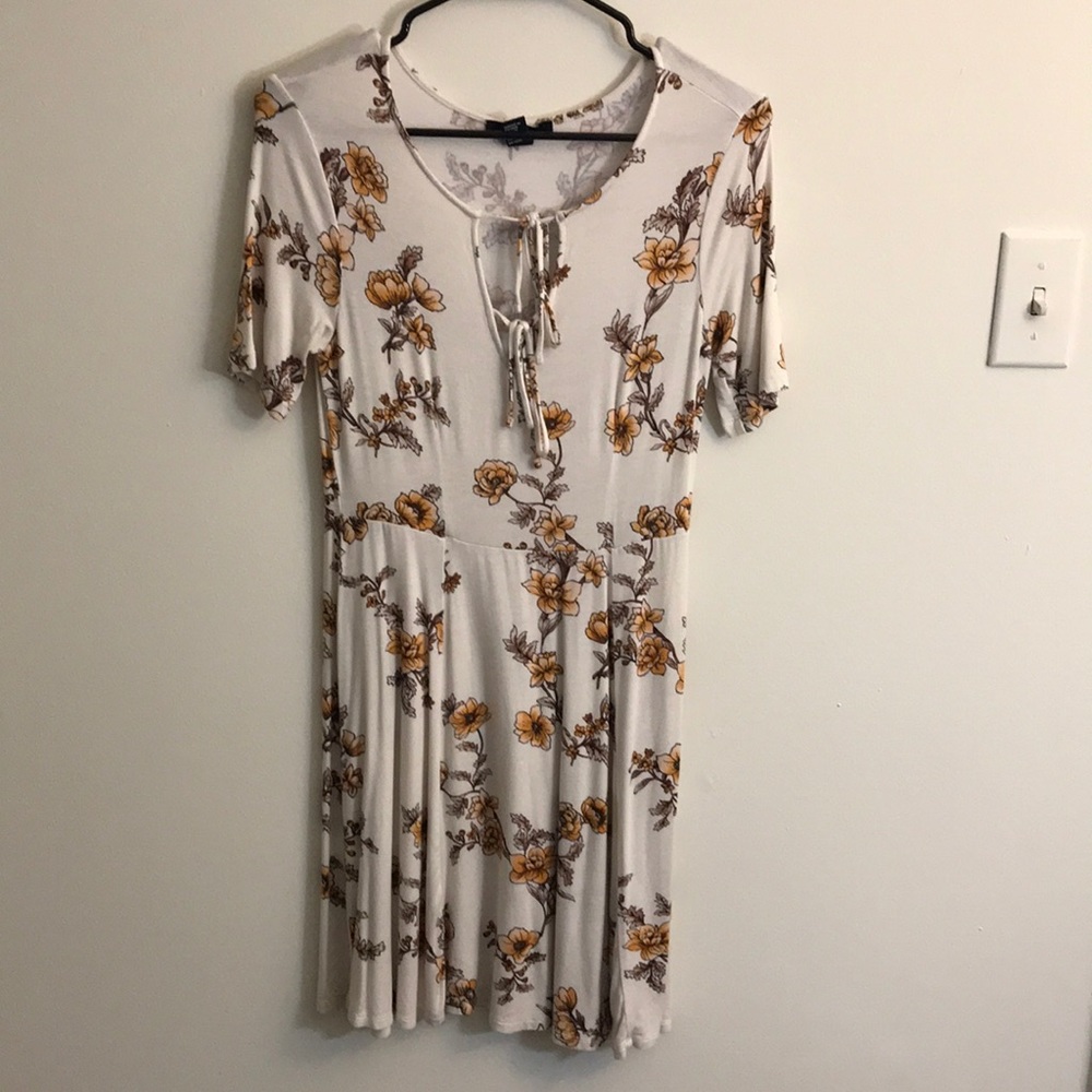 Autumn flowers skater dress